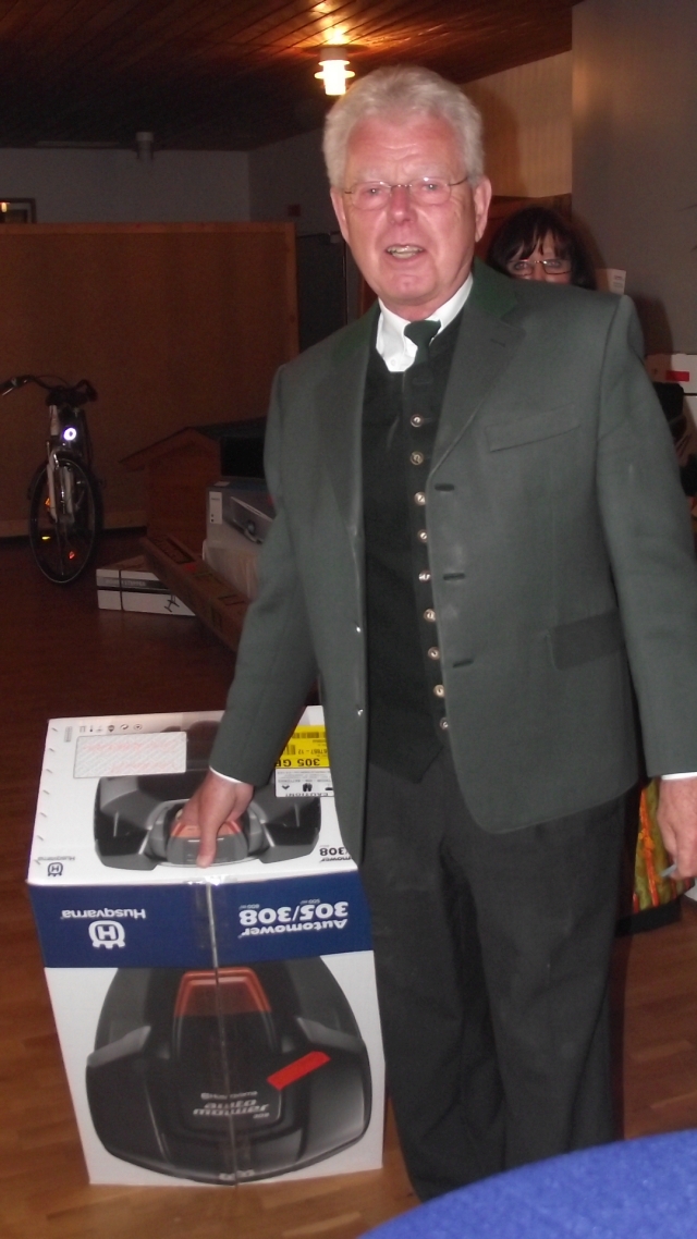 Klaus mit Mäher
